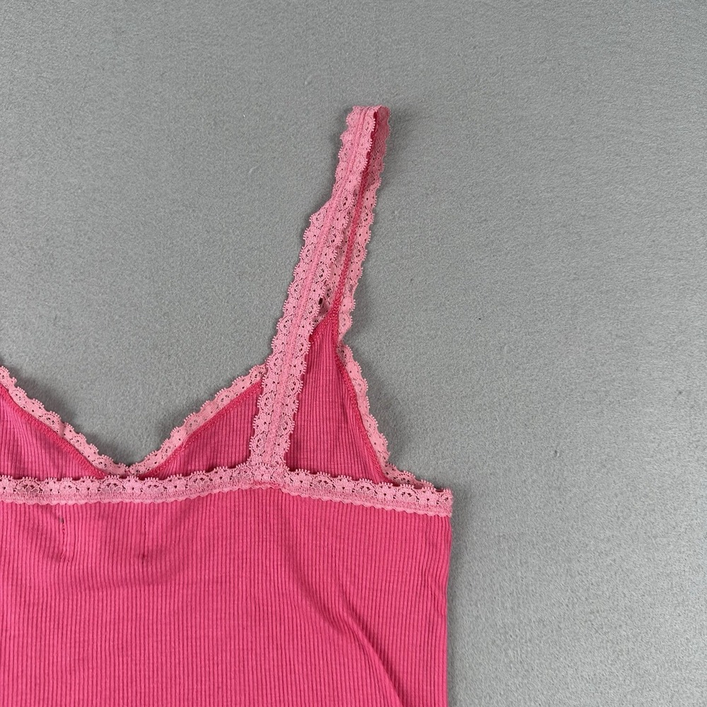 Hollister Ribbed Lace Trim Tank Camisole Medium Y2K 2000s Vintage Twilight Bird - Picture 13 of 16
